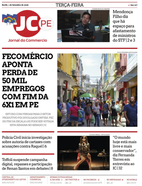 Cover of Jornal do Commercio