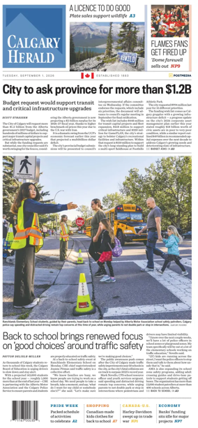 Cover of Calgary Herald