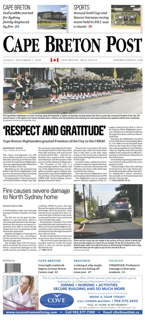 Cover of Cape Breton Post