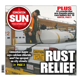 Cover of Edmonton Sun