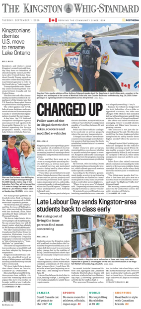 Cover of Kingston Whig-Standard