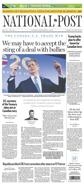 Cover of National Post - (Latest Edition)
