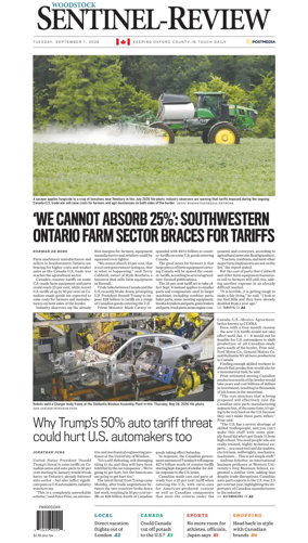 Cover of Sentinel-Review (Woodstock)