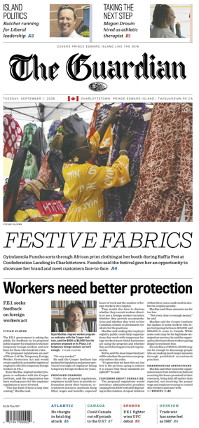 Cover of The Guardian (Charlottetown)