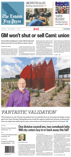 Cover of The London Free Press