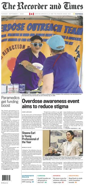 Cover of The Recorder & Times (Brockville)