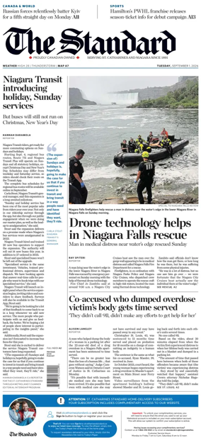 Cover of The Standard (St. Catharines)