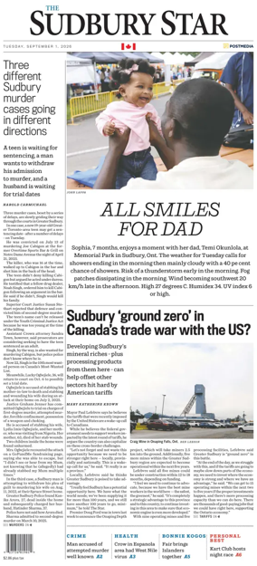 Cover of The Sudbury Star