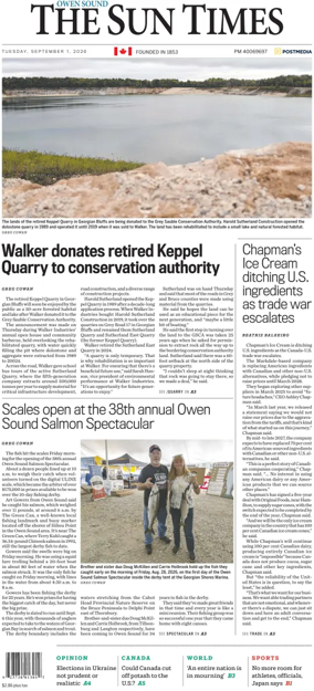 Cover of The Sun Times (Owen Sound)