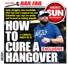 Cover of Toronto Sun