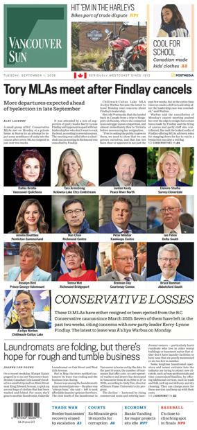 Cover of Vancouver Sun