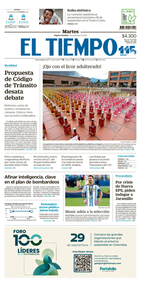 Cover of El Tiempo (Bogota)