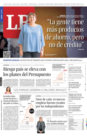 Cover of La Republica (Colombia)