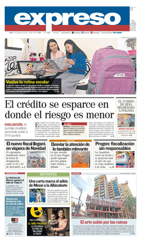 Cover of Diario Expreso