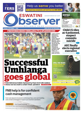 Cover of Eswatini Observer