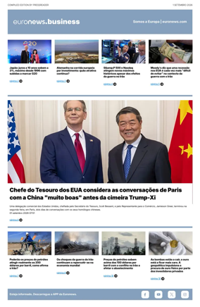 Cover of Euronews Business (Portuguese)