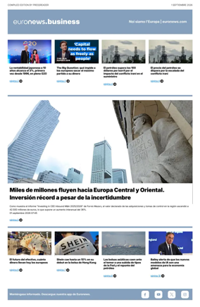 Cover of Euronews Business (Spanish) Compiled Edition