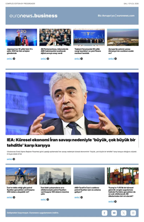 Cover of Euronews Business (Turkish) Compiled Editions