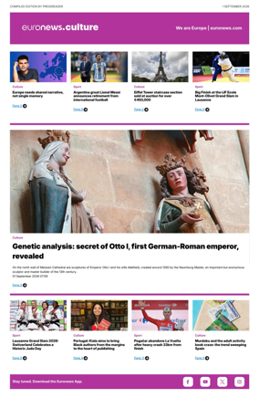 Cover of Euronews Culture and Sport Compiled Edition