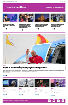 Cover of Euronews Culture and Sport (Turkish) Compiled Edition