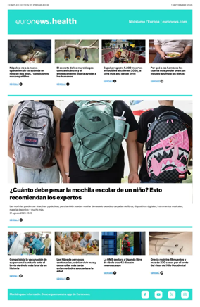 Cover of Euronews Health (Spanish) Compiled Edition