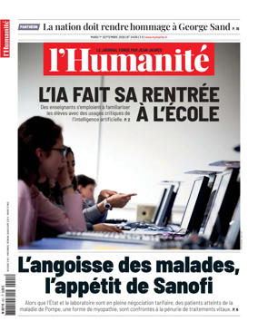 Cover of L'HUMANITE