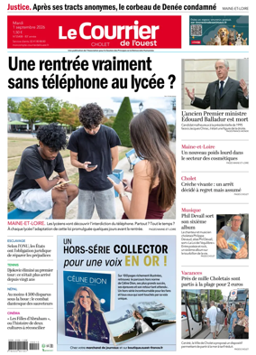 Cover of Le Courrier de l’Ouest (Cholet)