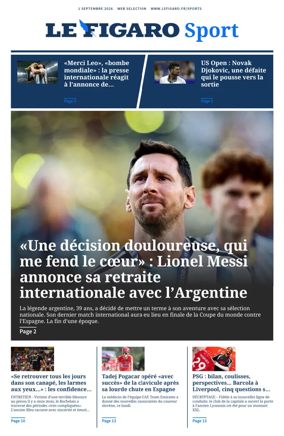 Cover of Le Figaro Sport