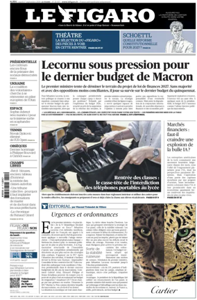 Cover of Le Figaro