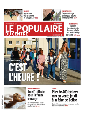 Cover of Le Populaire du Centre (Haute-Vienne)