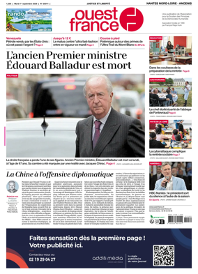 Cover of Ouest France (Nantes Nord-Loire - Ancenis)