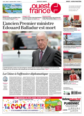 Cover of Ouest France (Nord-Finistere)