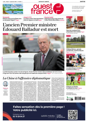 Cover of Ouest France (Sarthe)