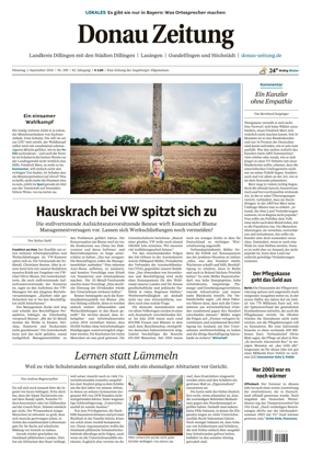 Cover of Donau Zeitung