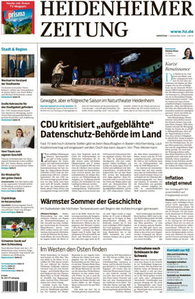 Cover of Heidenheimer Zeitung