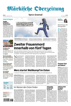 Cover of Markische Oderzeitung Erkner