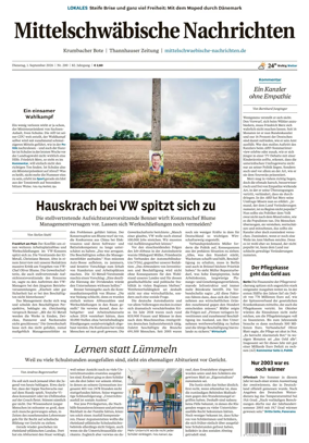 Cover of Mittelschwaebische Nachrichten