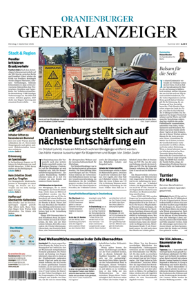 Cover of Oranienburger Generalanzeiger