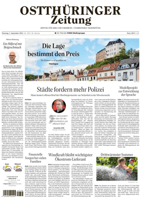 Cover of Ostthuringer Zeitung (Gera)