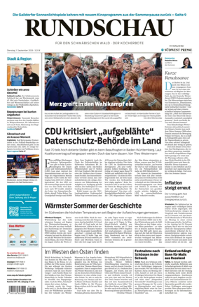 Cover of Rundschau fur den Schwabischen Wald – Der Kocherbote