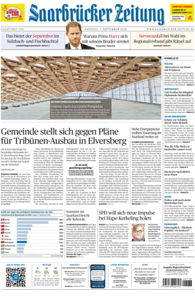 Cover of Saarbruecker Zeitung