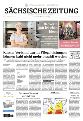 Cover of Sachsische Zeitung (Dresden)