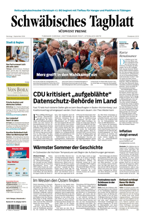 Cover of Schwabisches Tagblatt - Tubinger Chronik