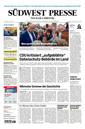 Cover of SUDWEST PRESSE - Neckar-Chronik