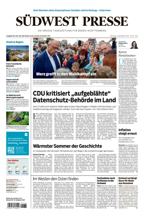 Cover of Sudwest Presse