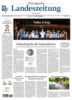 Cover of Thuringische Landeszeitung (Unstrut-Hainich-Kreis)