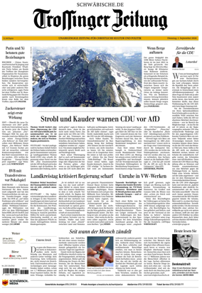 Cover of Trossinger Zeitung