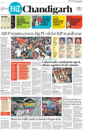 Cover of Hindustan Times (Chandigarh) - Live