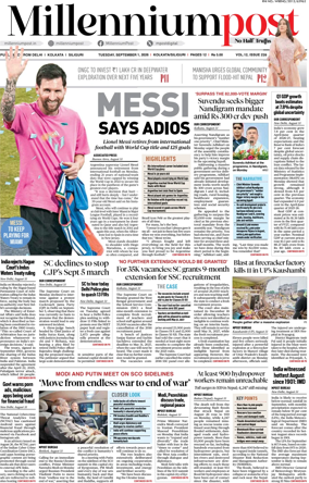 Cover of Millennium Post (Kolkata)