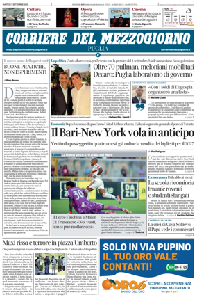 Cover of Corriere del Mezzogiorno (Puglia)